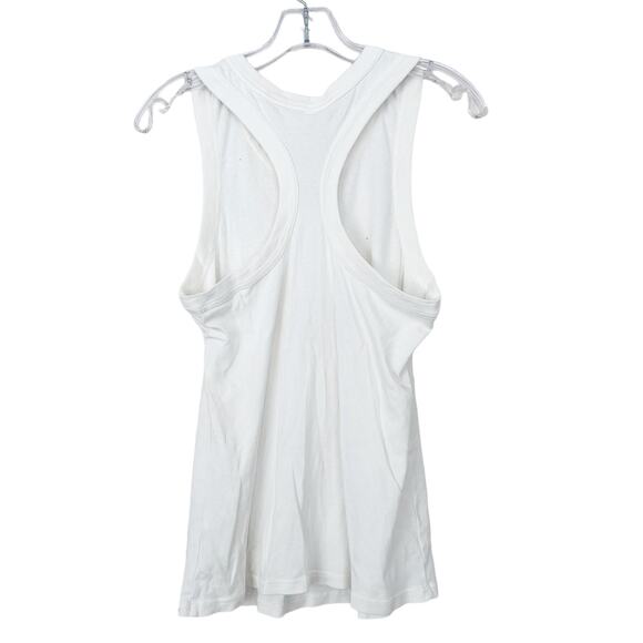 Fabletics White Racerback Tank Top Sz XL - Picture 4 of 5